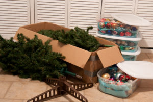 Storing Christmas decorations